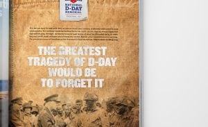 National D-Day Memorial print campaign example